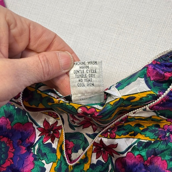 WINLAR Vintage Floral Print Polyester One Size Fits‎ All Caftan Kimono Tunic - Picture 6 of 7